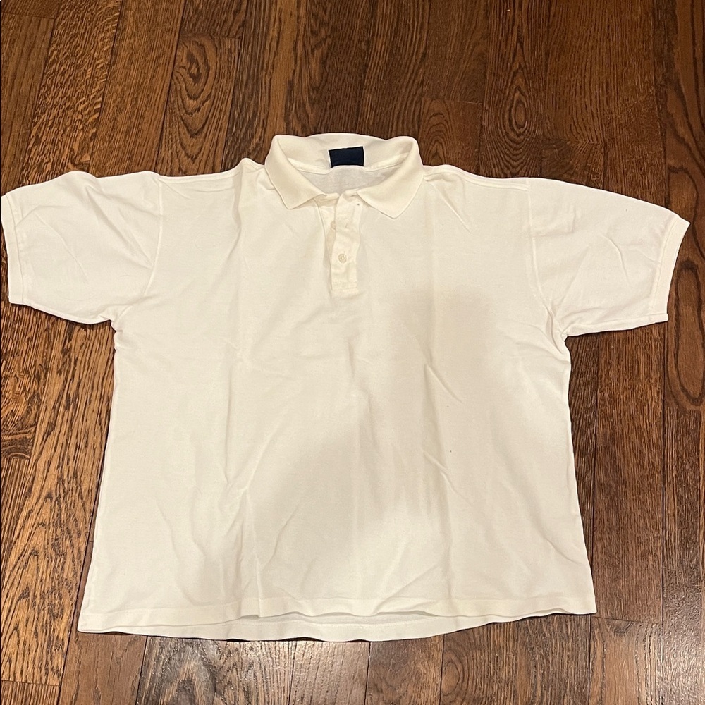 Ermenegildo Zegna Off-White Polo Shirt XL